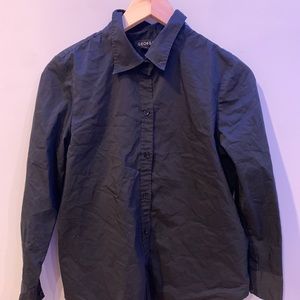 black button up collared shirt